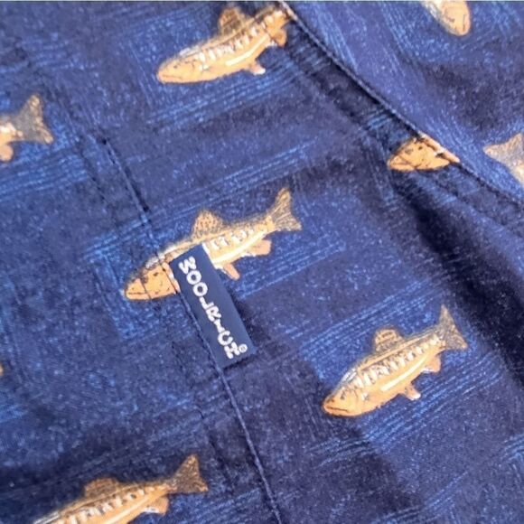 Woolrich Spotted Trout Fish Pocket Long Sleeve Button Down Shirt Men XL - Picture 7 of 12